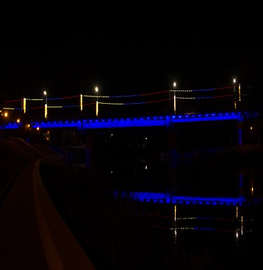 Два моста в г. Орел засияли яркой светодиодной подсветкой
