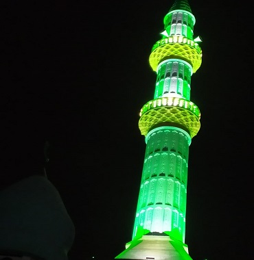 Оборудование для освещения башни мечети